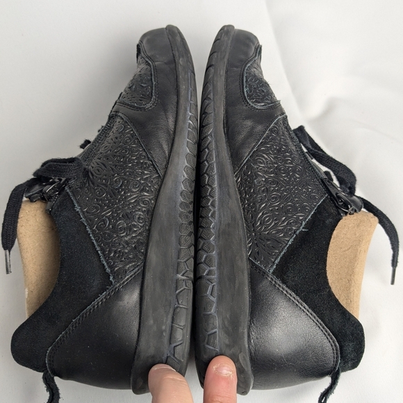 PORTOFINO Orthopedic Shoes Black Leather Laces And Zippers Size ? - Picture 8 of 14